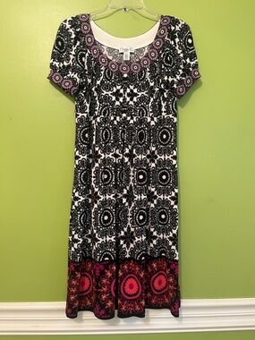 EUC Maggie L Floral Cap Sleeve Dress